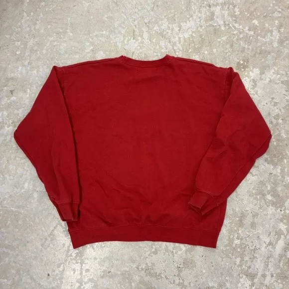 HEB Employee Sweatshirt Unisex Large Red Long Sleeve Pullover Uniform Work Wear - Picture 8 of 9